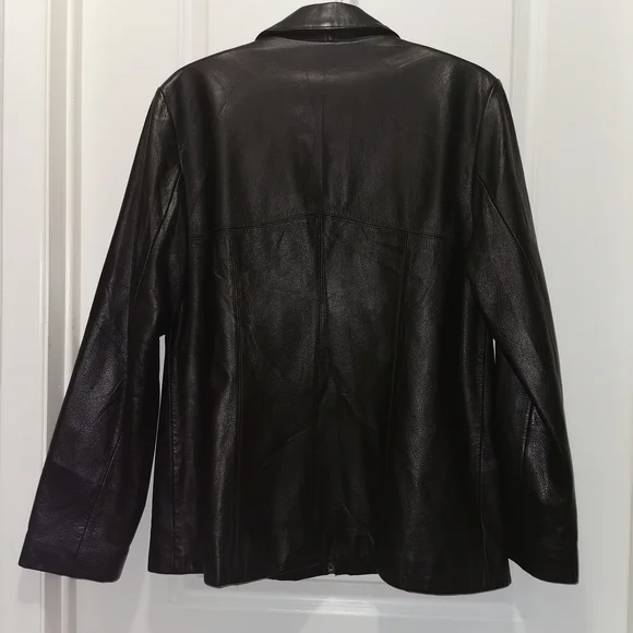 Classic Vintage Brown Leather Jacket - Picture 3 of 8